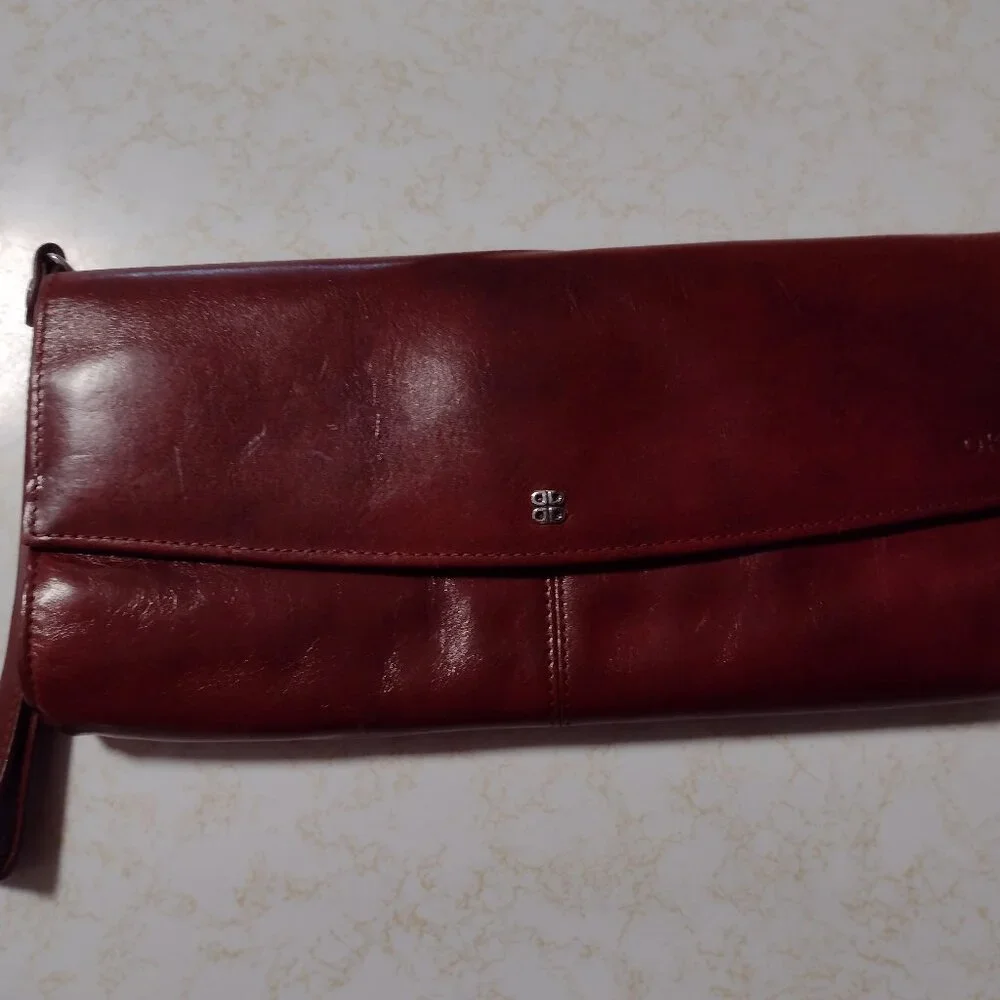 Rare Bosca Leather Cordovan Clutch, Made in Italy - Picture 1 of 15